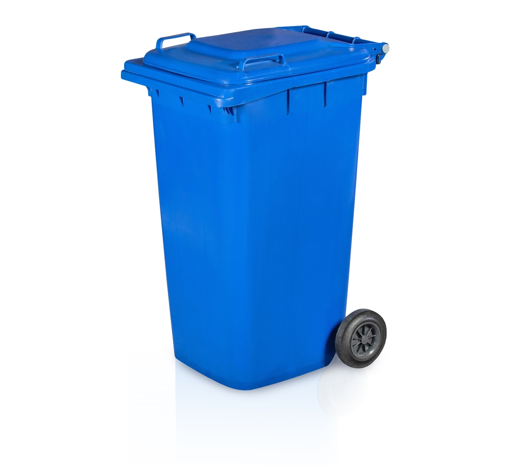 Popolnice 240 l modrá